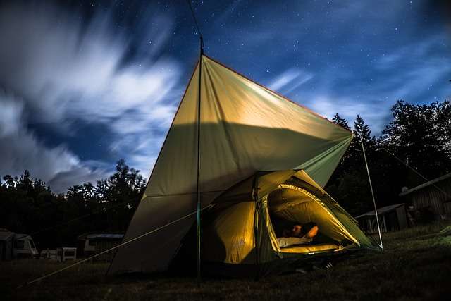 camping in manali in night