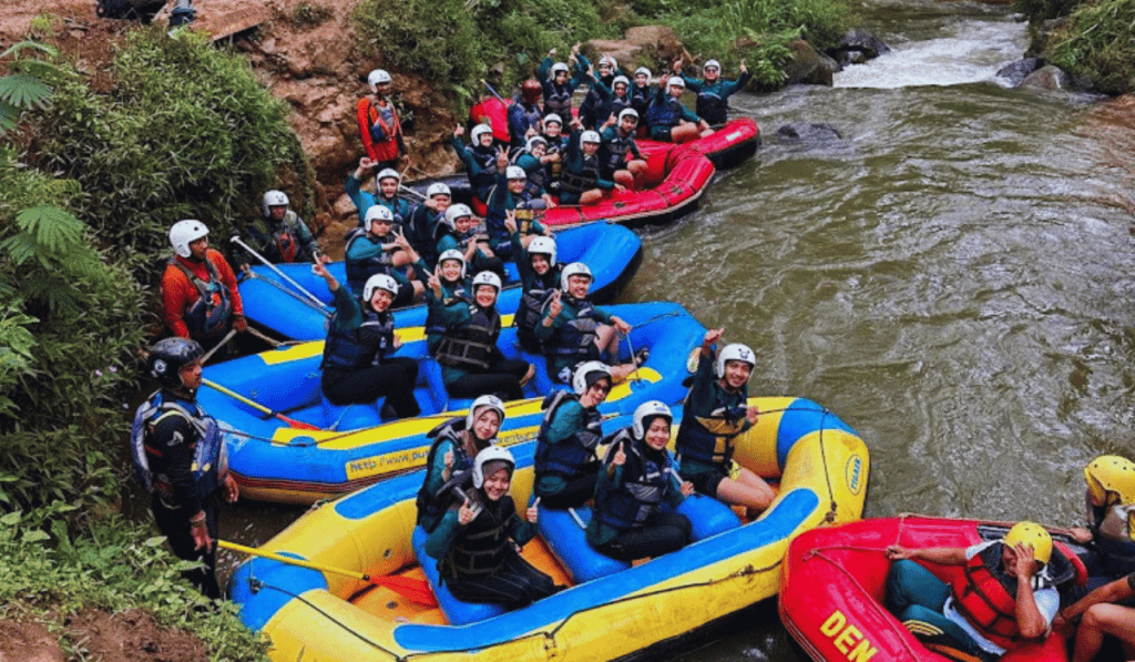 rafting in Activities and things to do at Talaga Pineus Camp