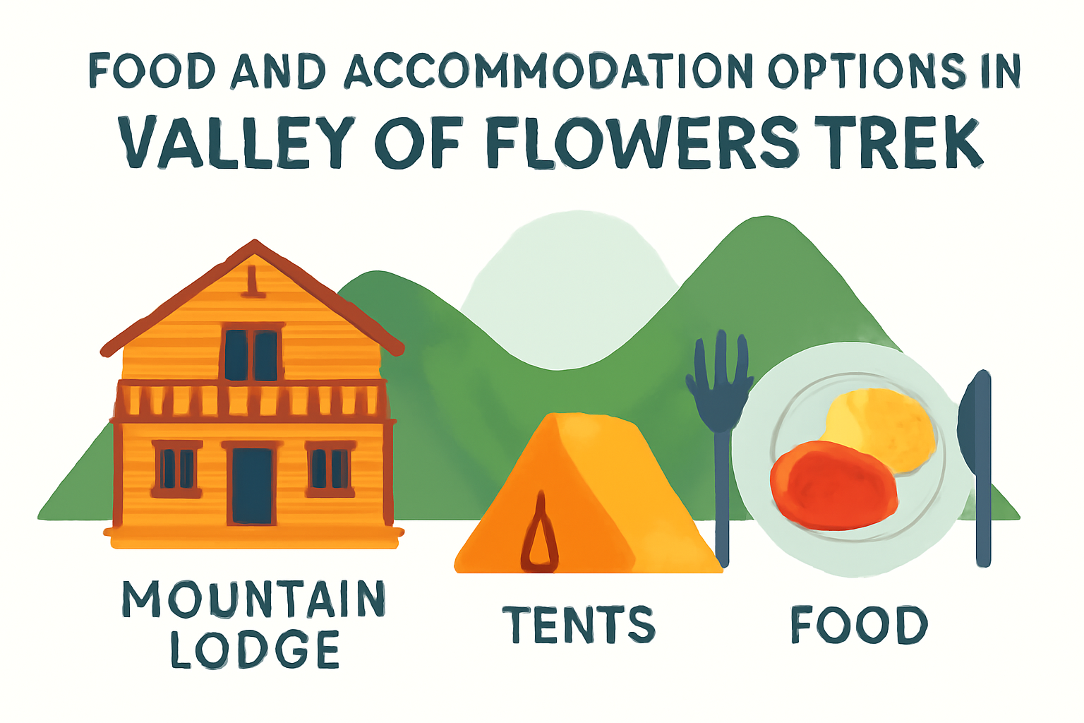 Food and Accommodation Options in Valley of Flowers trek